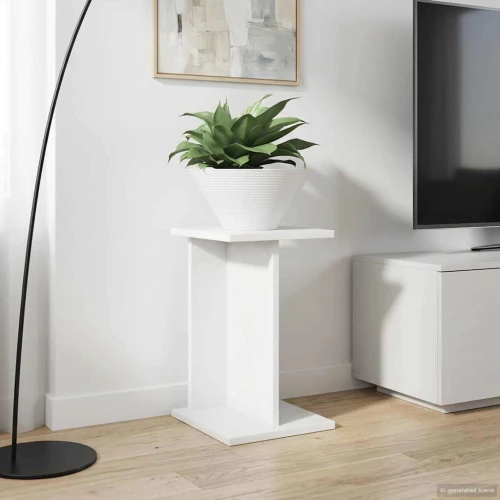 vidaXL Βάση φυτών 2 pcs Λευκός 25 x 25,5 x 40,5 εκ.