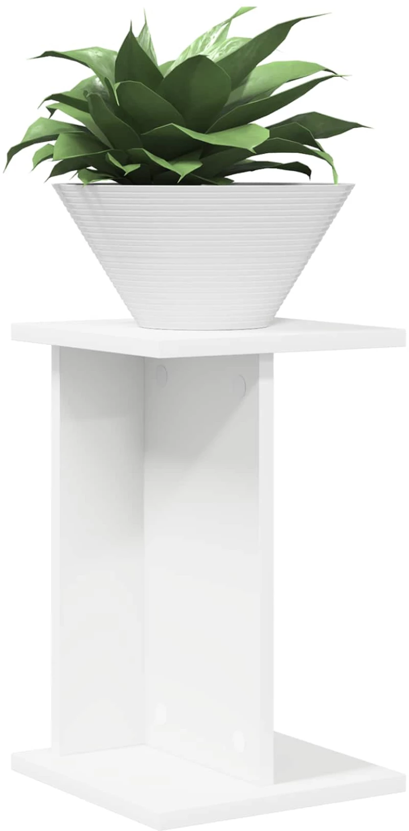 vidaXL Βάση φυτών 2 pcs Λευκός 25 x 25,5 x 40,5 εκ.