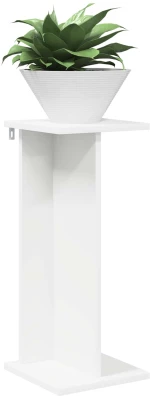 vidaXL Βάση φυτών 2 pcs Λευκός 25 x 25,5 x 60,5 εκ.