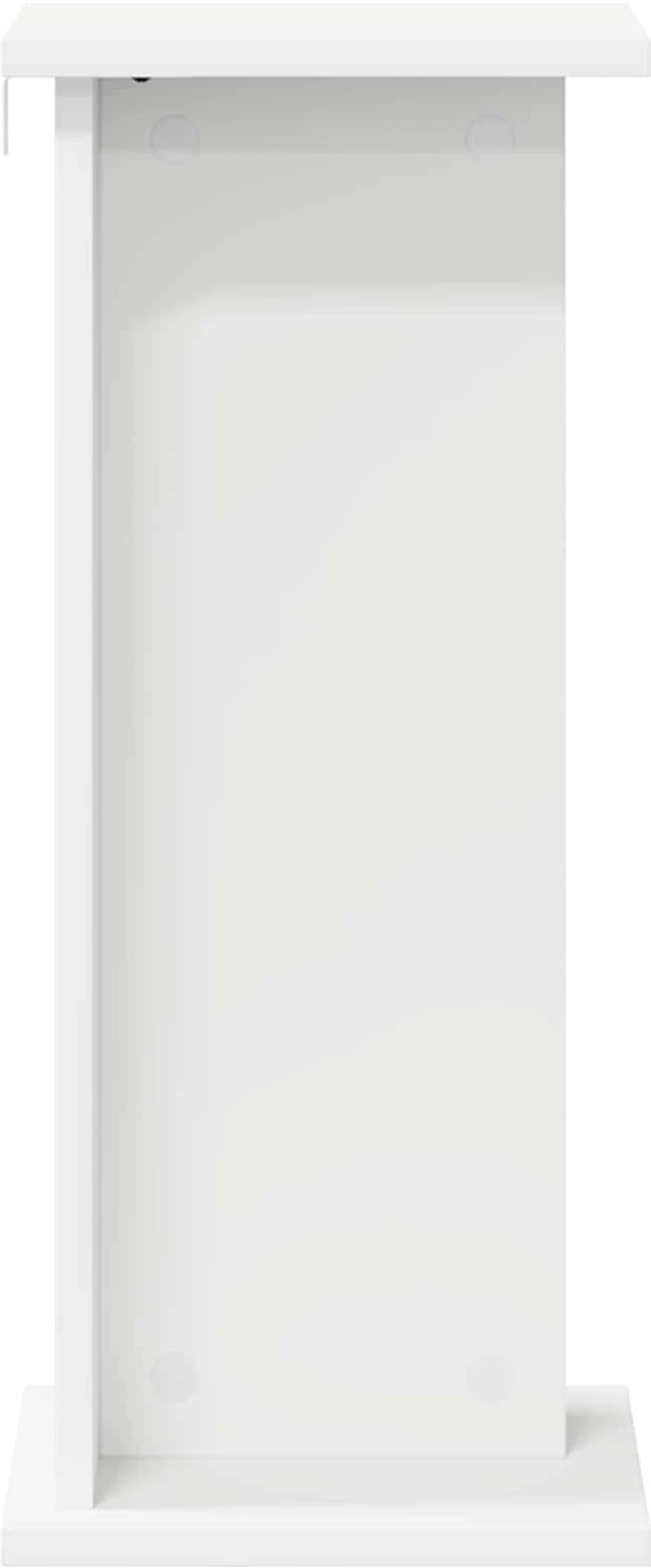 vidaXL Βάση φυτών 2 pcs Λευκός 25 x 25,5 x 60,5 εκ.
