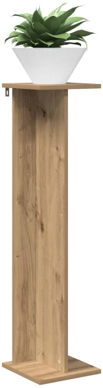 vidaXL Βάση φυτών 2 pcs Τεχνίτικη Δρυς 25 x 25,5 x 100,5 εκ.