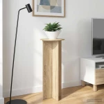 vidaXL Βάση φυτών 2 pcs Sonoma Δρυς Ø40 x 100 εκ. Επεξεργασμένο Ξύλο