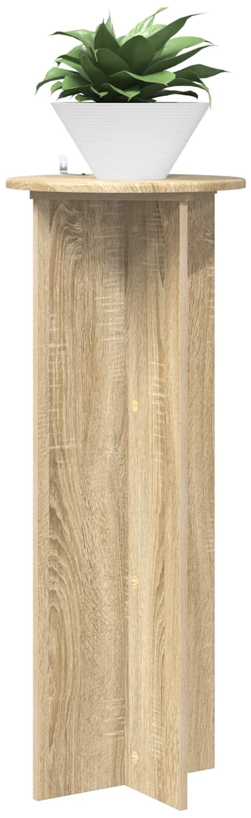 vidaXL Βάση φυτών 2 pcs Sonoma Δρυς Ø40 x 100 εκ. Επεξεργασμένο Ξύλο