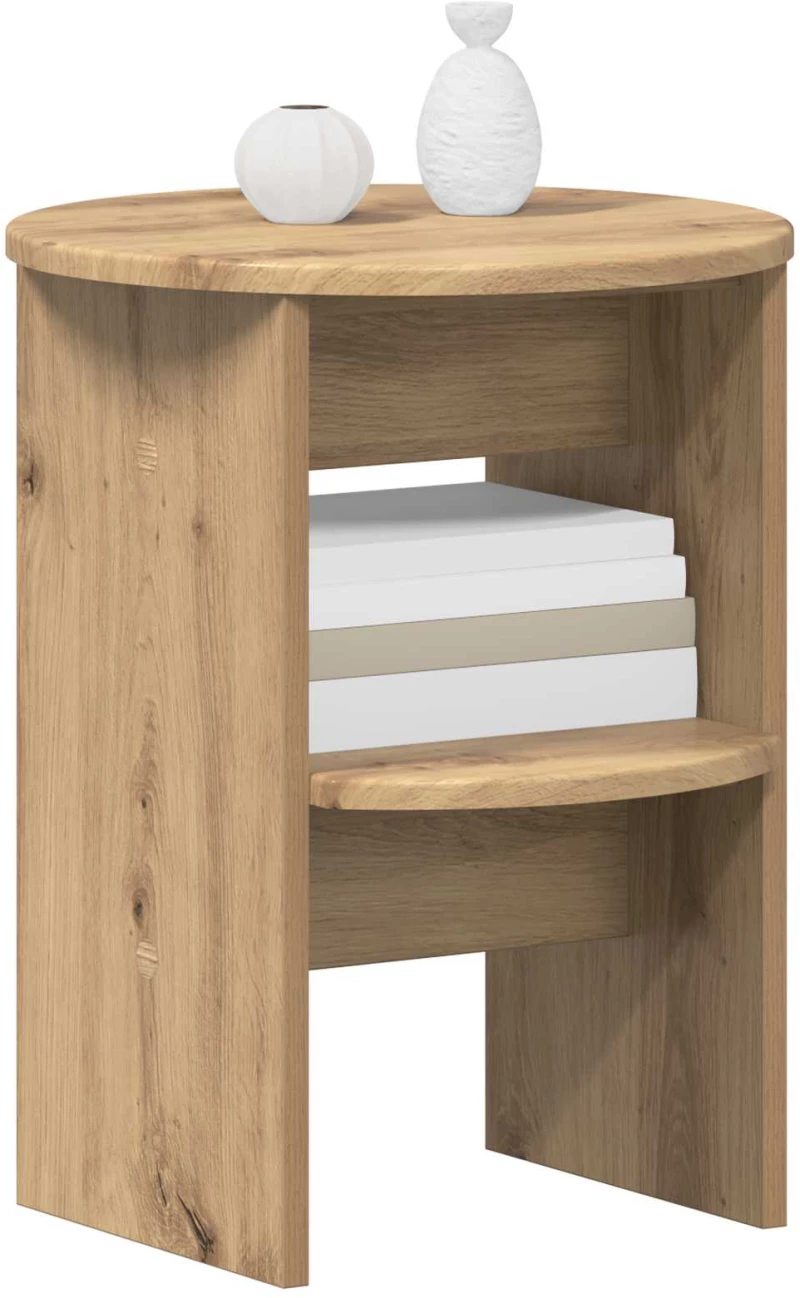 vidaXL Βοηθητικό ντουλάπι 2 pcs Τεχνίτικη Δρυς Ø40 x 50 εκ