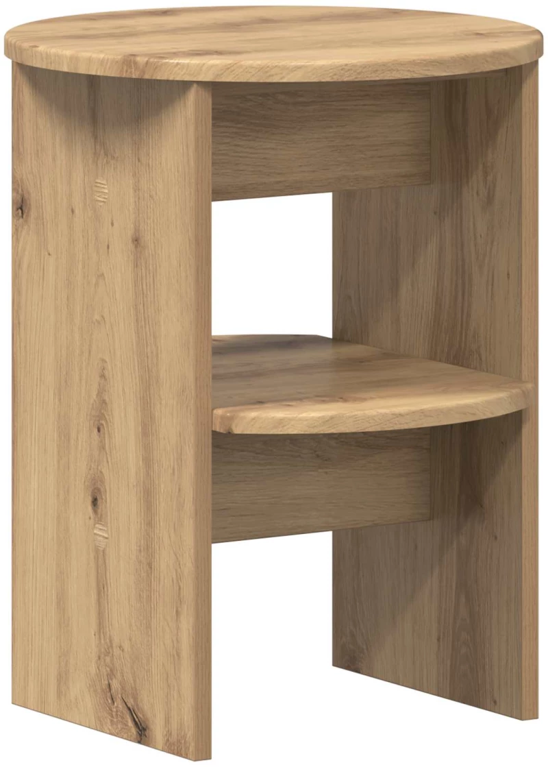 vidaXL Βοηθητικό ντουλάπι 2 pcs Τεχνίτικη Δρυς Ø40 x 50 εκ