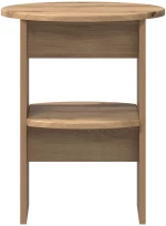 vidaXL Βοηθητικό ντουλάπι 2 pcs Τεχνίτικη Δρυς Ø40 x 50 εκ