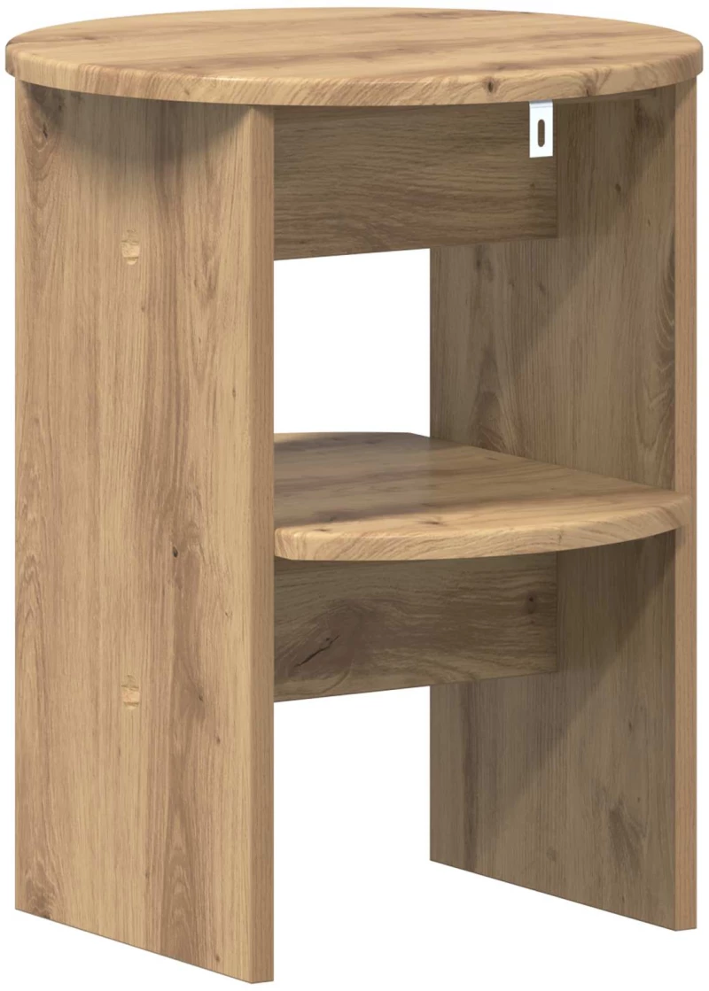 vidaXL Βοηθητικό ντουλάπι 2 pcs Τεχνίτικη Δρυς Ø40 x 50 εκ