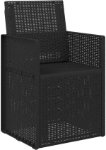 vidaXL Καρέκλες Εστιατορίου Κήπου 2 pcs Ανθρακί 53 x 47 x 88,5 εκ PP