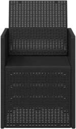 vidaXL Καρέκλες Εστιατορίου Κήπου 2 pcs Ανθρακί 53 x 47 x 88,5 εκ PP