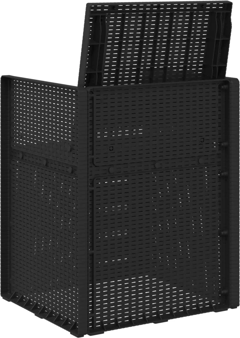 vidaXL Καρέκλες Εστιατορίου Κήπου 2 pcs Ανθρακί 53 x 47 x 88,5 εκ PP