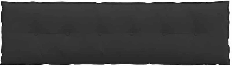 vidaXL Μαξιλάρι Πλάτης Μαύρο 180 x 50 εκ. Ύφασμα Μικροΐνας