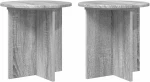 vidaXL Βάση φυτών 2 pcs Γκρι Sonoma 40 x 40 x 40 cm Επεξεργασμένο Ξύλο