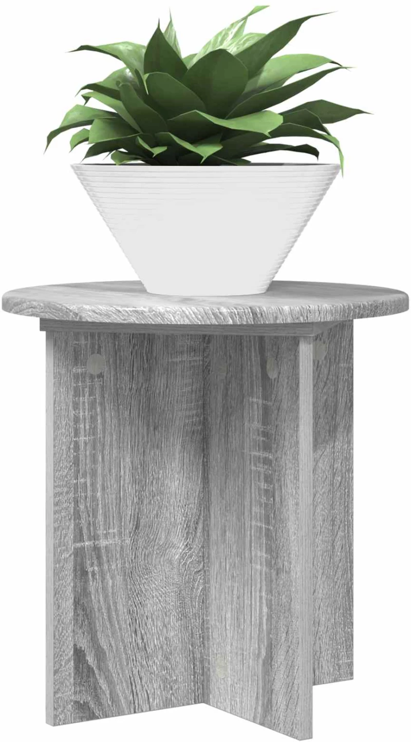 vidaXL Βάση φυτών 2 pcs Γκρι Sonoma 40 x 40 x 40 cm Επεξεργασμένο Ξύλο