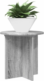 vidaXL Βάση φυτών 2 pcs Γκρι Sonoma 40 x 40 x 40 cm Επεξεργασμένο Ξύλο