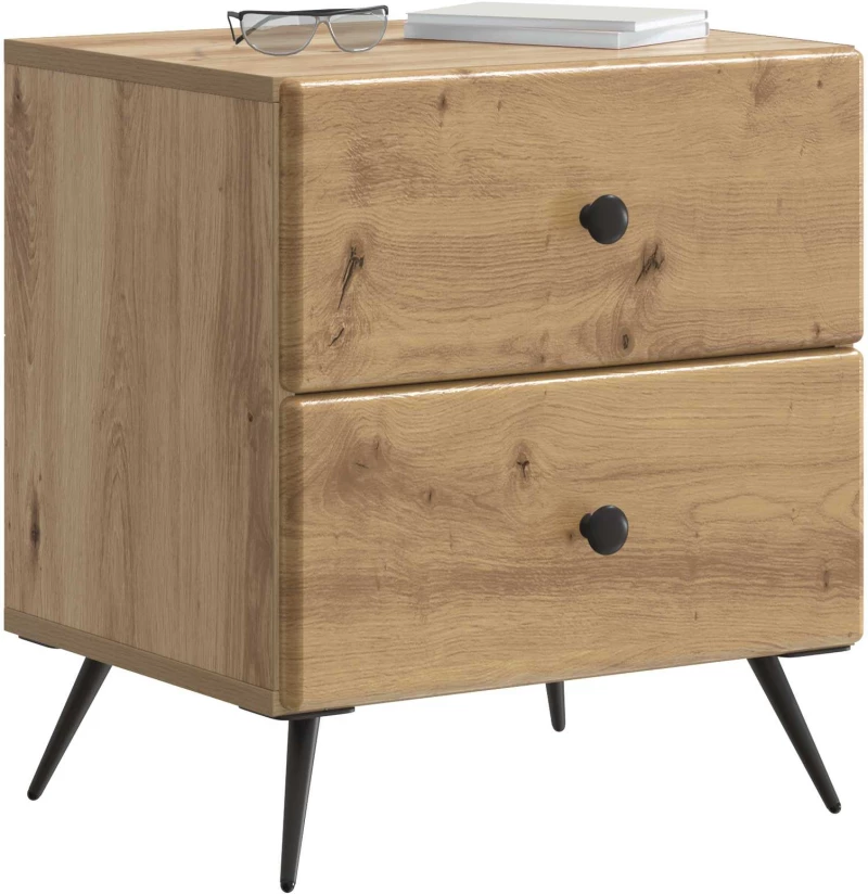 vidaXL Κομοδίνο Artisan Δρυς 43 x 34,5 x 47,5 εκ Επεξεργασμένο Ξύλο
