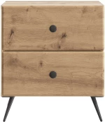 vidaXL Κομοδίνο Artisan Δρυς 43 x 34,5 x 47,5 εκ Επεξεργασμένο Ξύλο