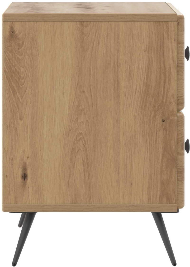 vidaXL Κομοδίνο Artisan Δρυς 43 x 34,5 x 47,5 εκ Επεξεργασμένο Ξύλο