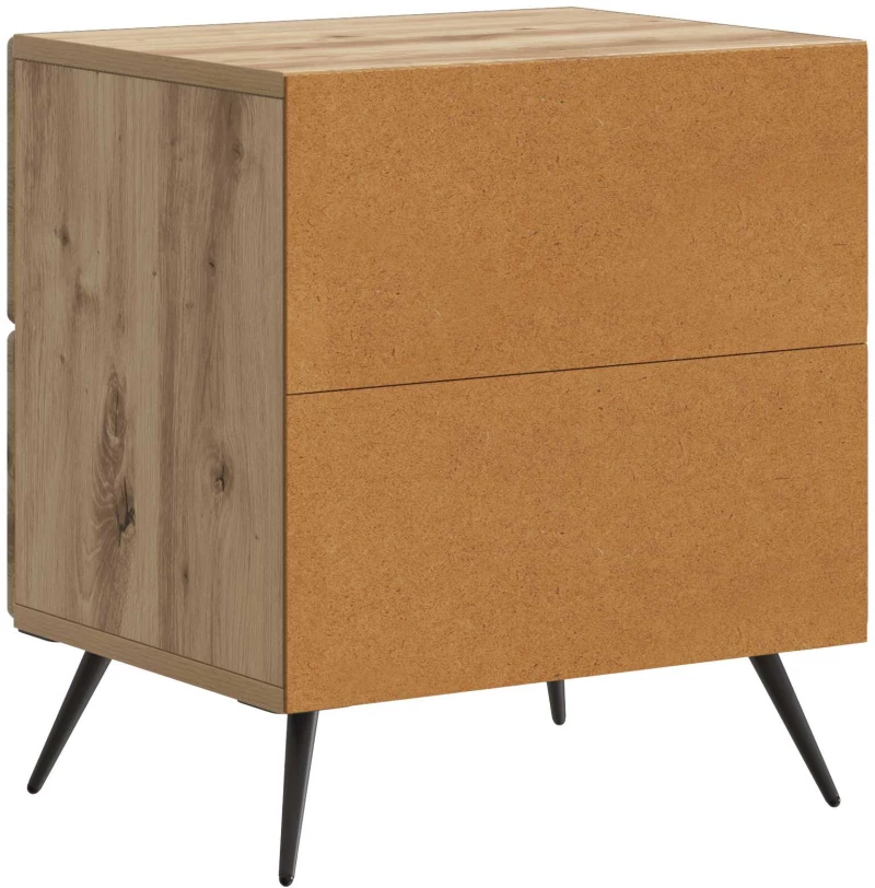 vidaXL Κομοδίνο Artisan Δρυς 43 x 34,5 x 47,5 εκ Επεξεργασμένο Ξύλο