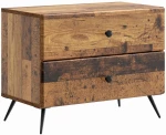 vidaXL Κομοδίνο Παλαιωμένο ξύλο 62 x 34,5 x 47,5 εκ Επεξεργασμένο Ξύλο