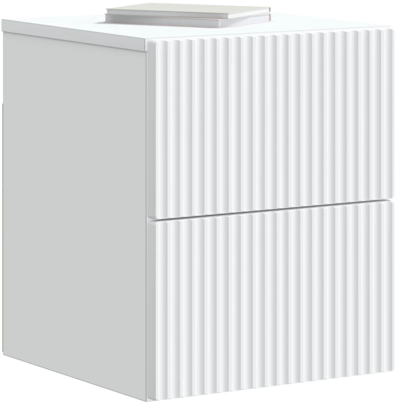 vidaXL Τοίχου Κρεμαστό Κομοδίνο 2 pcs Λευκό 33 x 34,5 x 40 εκ