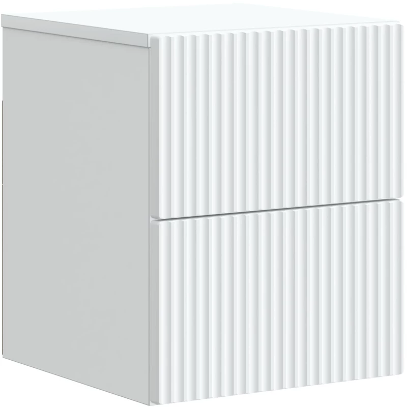 vidaXL Τοίχου Κρεμαστό Κομοδίνο 2 pcs Λευκό 33 x 34,5 x 40 εκ