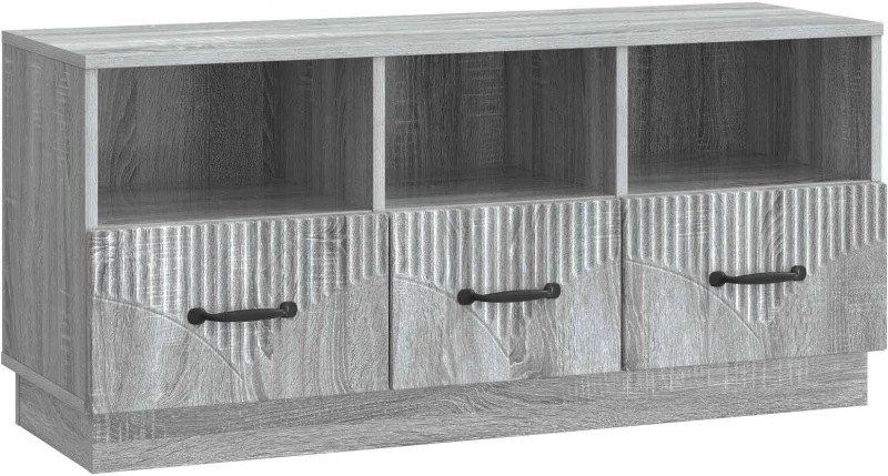 vidaXL Ντουλάπι TV Γκρι Sonoma 102 x 34,5 x 47 εκ Επεξεργασμένο Ξύλο