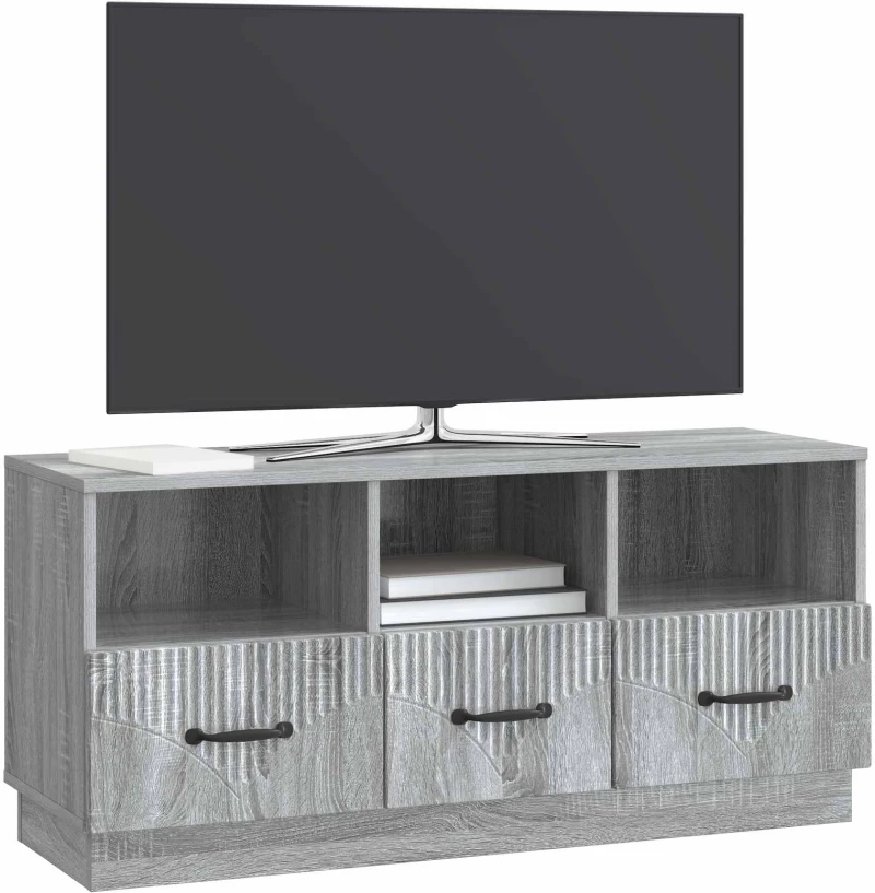 vidaXL Ντουλάπι TV Γκρι Sonoma 102 x 34,5 x 47 εκ Επεξεργασμένο Ξύλο