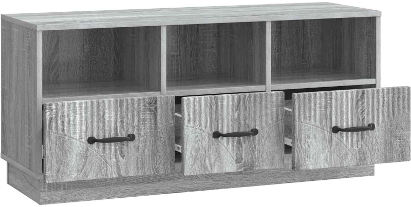 vidaXL Ντουλάπι TV Γκρι Sonoma 102 x 34,5 x 47 εκ Επεξεργασμένο Ξύλο