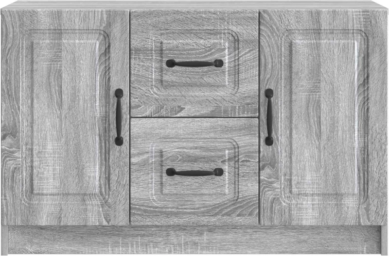 vidaXL Πλαϊνό γραφείο με συρτάρι Γκρι Sonoma 89 x 34,5 x 57 εκ.