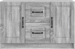 vidaXL Πλαϊνό γραφείο με συρτάρι Γκρι Sonoma 89 x 34,5 x 57 εκ.