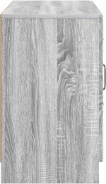vidaXL Πλαϊνό γραφείο με συρτάρι Γκρι Sonoma 89 x 34,5 x 57 εκ.