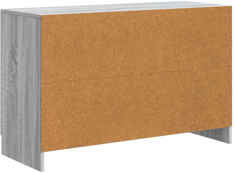 vidaXL Πλαϊνό γραφείο με συρτάρι Γκρι Sonoma 89 x 34,5 x 57 εκ.