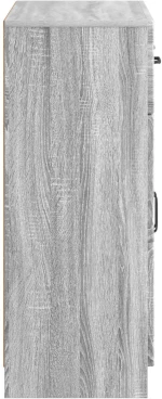 vidaXL Πλαϊνό γραφείο με συρτάρι Γκρι Sonoma 66 x 34,5 x 87 εκ.