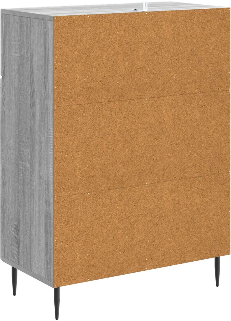 vidaXL Πλαϊνό γραφείο με συρτάρι Γκρι Sonoma 66 x 34,5 x 89,5 εκ