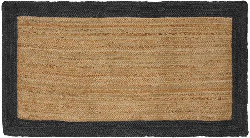 vidaXL Χαλιά χώρου Σκούρο Γκρι 100 x 200 cm Γιούτα