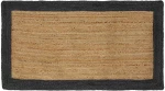 vidaXL Χαλιά χώρου Σκούρο Γκρι 100 x 200 cm Γιούτα