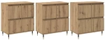 vidaXL Ντουλάπι αποθήκευσης 3 pcs Artisan Oak 60 x 35 x 70 cm