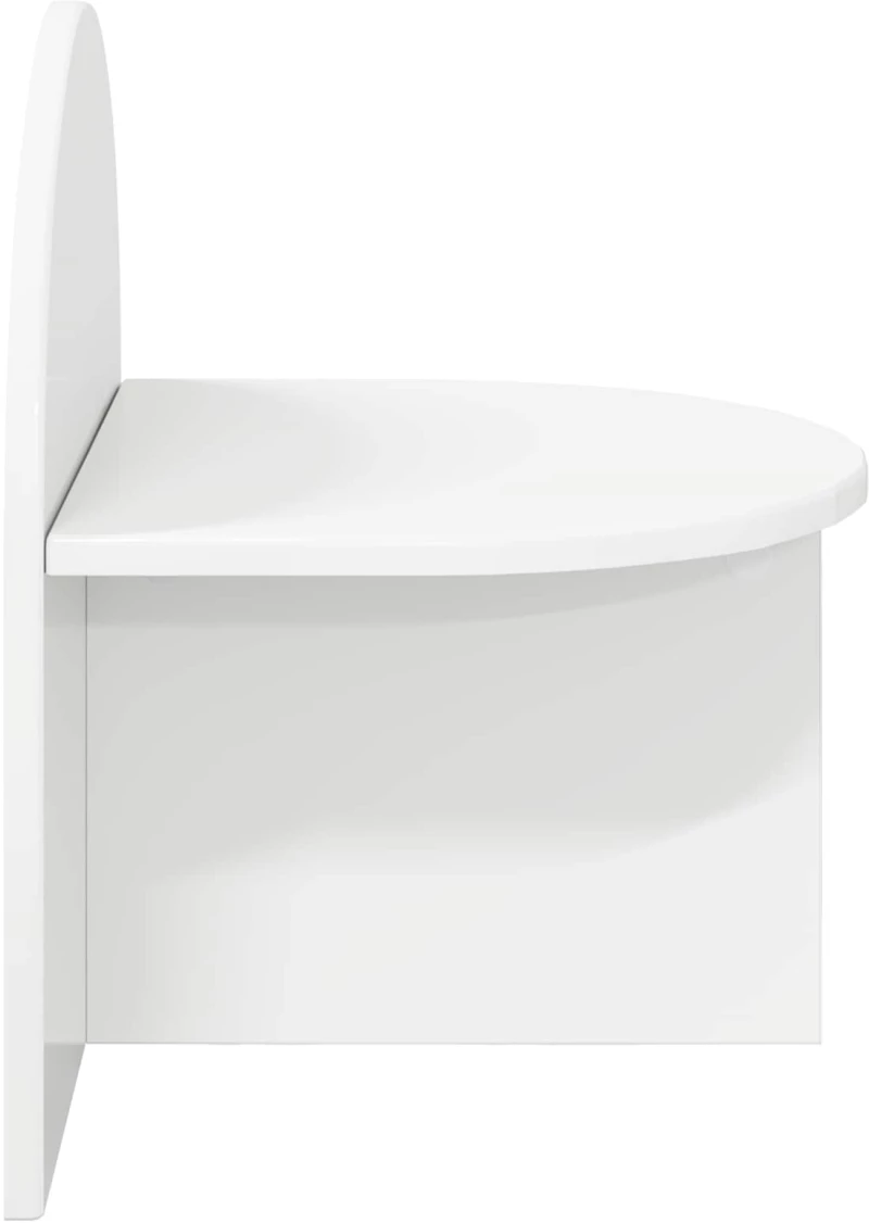 vidaXL Κομοδίνο Γυαλιστερό Λευκό 40 x 35,5 x 45,5 εκ.