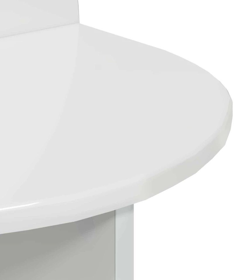 vidaXL Κομοδίνο Γυαλιστερό Λευκό 40 x 35,5 x 45,5 εκ.