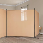 vidaXL 4-Πίνακας Διαχωριστικός Μπεζ 525 x 180 cm Ύφασμα