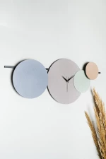 Stewehome Maxico Μεταλλικό Διακοσμητικό Ρολόι Τοίχου 75x30 cm