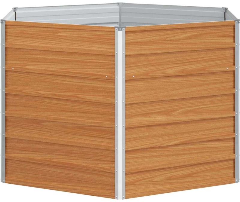 vidaXL Υψωμένο Κρεβάτι Κήπου Ανοιχτό καφέ 129 x 129 x 77 cm