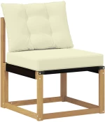 vidaXL Σειρά Καναπέ Εξωτερικού με μαξιλάρι 6 pcs Λευκό και Κρεμ