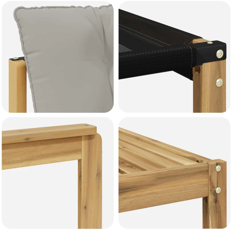 vidaXL Σειρά Καναπέ Εξωτερικού 8 pcs Λευκό και Ανοιχτό Γκρι
