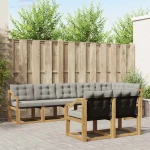 vidaXL Σειρά Καναπέ Εξωτερικού 8 pcs Λευκό και Ανοιχτό Γκρι