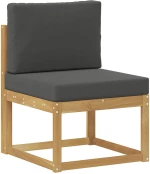 vidaXL Σειρά Καναπέ Εξωτερικού 7 pcs Άσπρο και Ανθρακί Πολυεστέρας