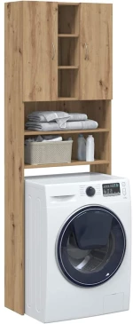 vidaXL Ντουλάπι Πλυντηρίου τεχνίτης Δρυς 64 x 25,5 x 190 εκ.