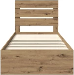 vidaXL Σκελετός Κρεβατιού Artisan Oak 90 x 200 cm Επεξεργασμένο ξύλο
