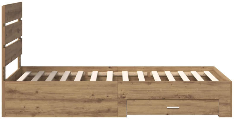 vidaXL Σκελετός Κρεβατιού Artisan Oak 90 x 200 cm Επεξεργασμένο ξύλο