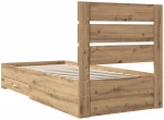 vidaXL Σκελετός Κρεβατιού Artisan Oak 90 x 200 cm Επεξεργασμένο ξύλο